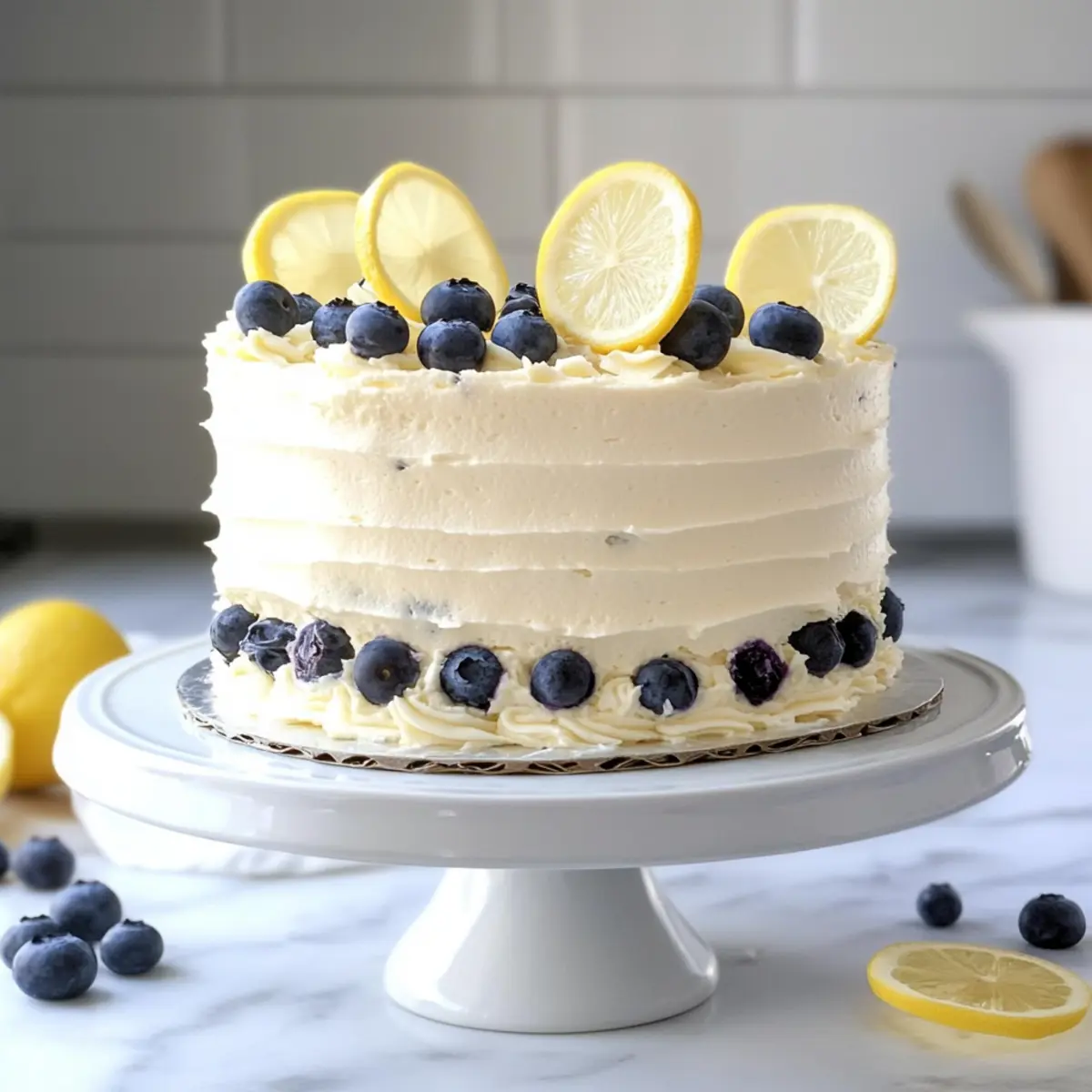 Lemon Blueberry Cake That's Perfect for Spring Celebrations