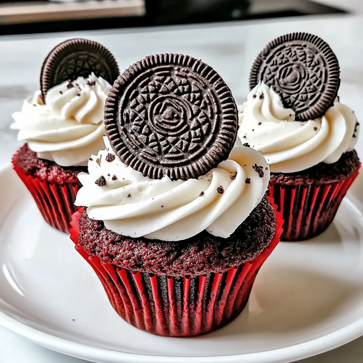 Irresistibly Moist Red Velvet Oreo Cupcakes You’ll Love