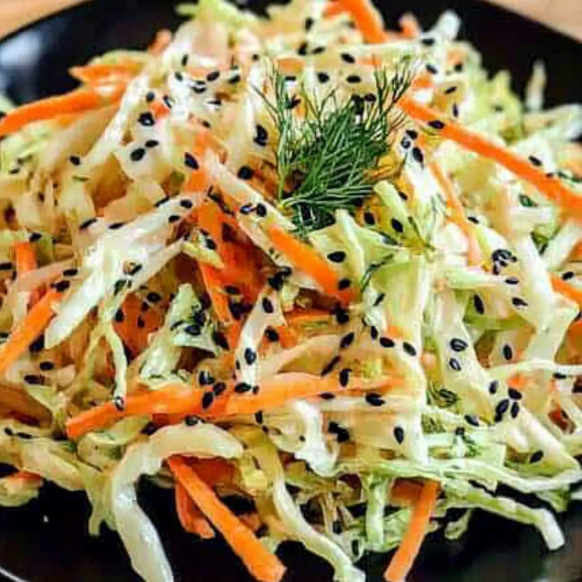 Crispy Cabbage and Carrot Salad with Creamy Mustard Twist