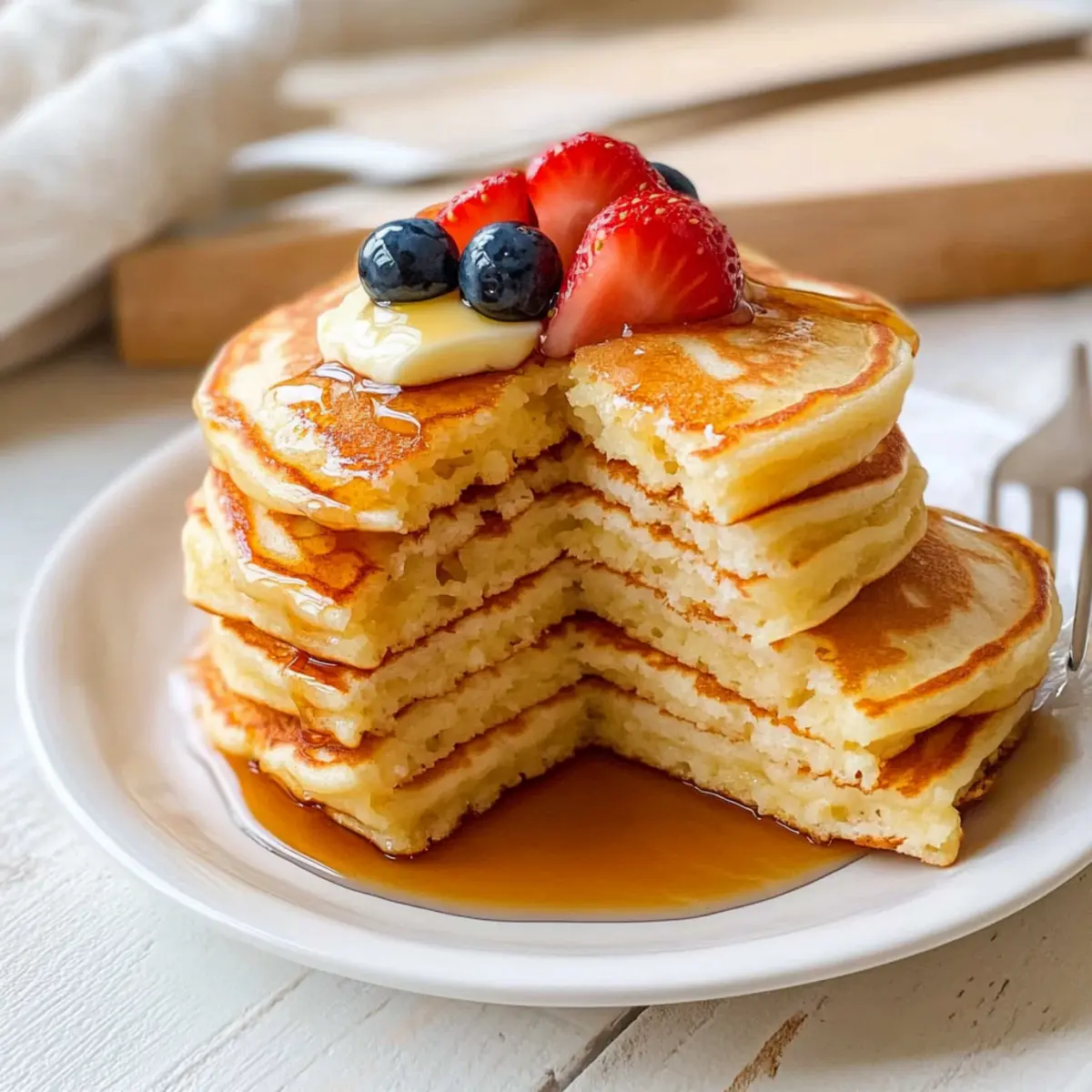 Perfect Fluffy Pancakes from Scratch for Breakfast Bliss
