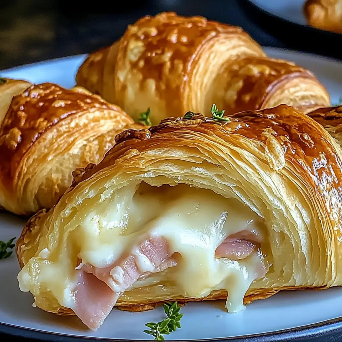 Savory Air Fryer Ham Cheese Croissants Made Easy