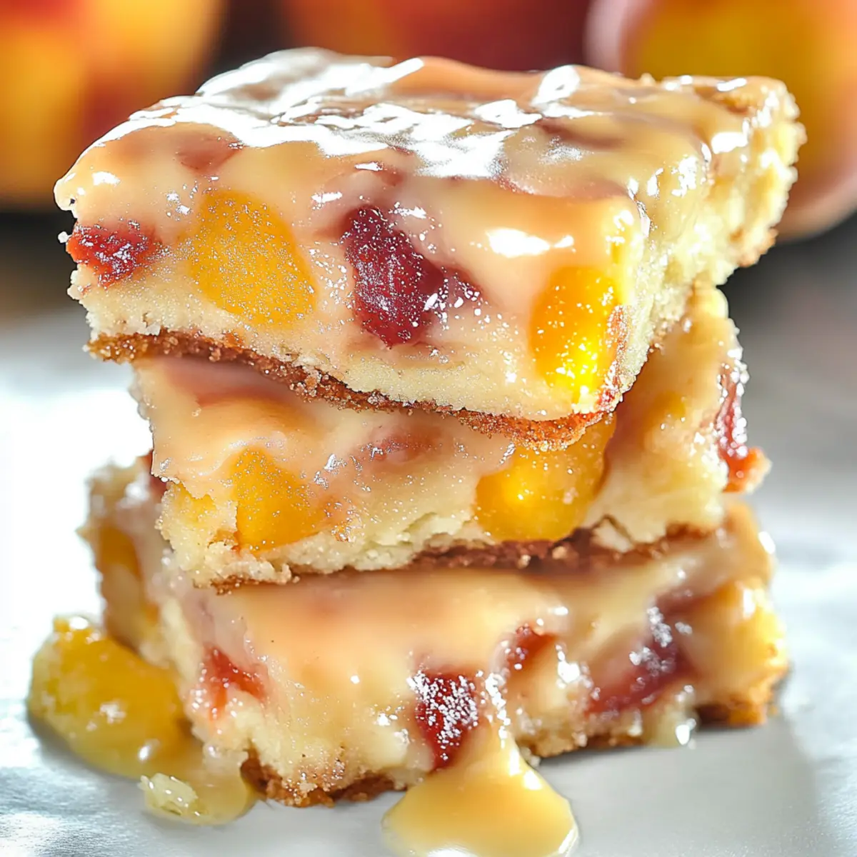 Peach Blondies That Melt in Your Mouth This Summer