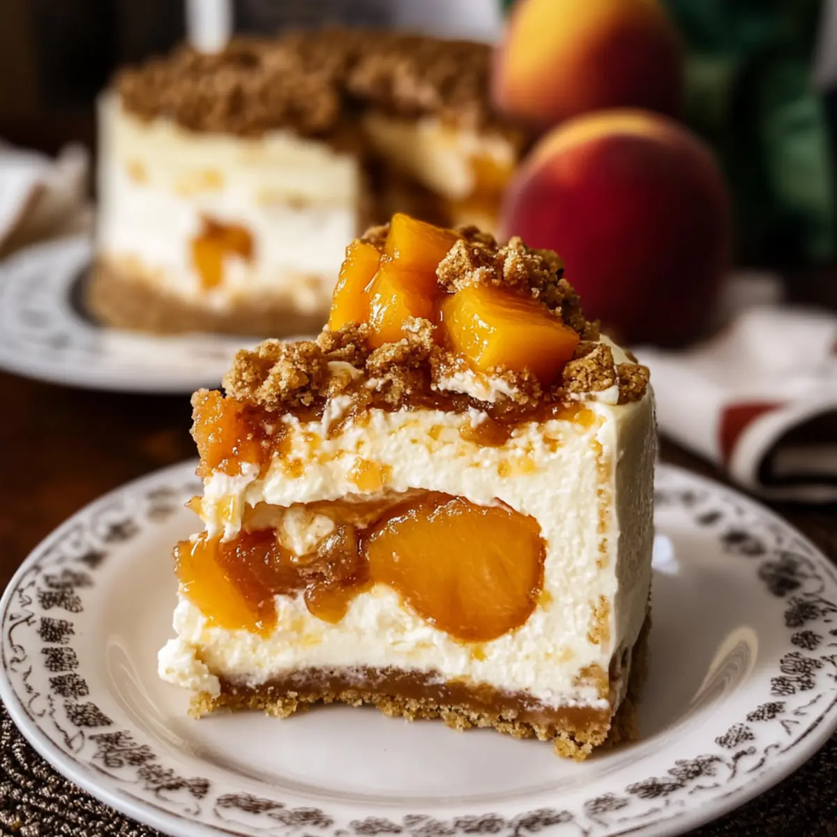 Peach Cobbler Cheesecake: A Dreamy Summer Treat to Savor