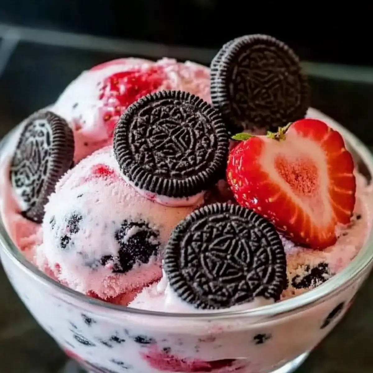 Homemade Strawberry Oreo Ice Cream: Easy Summer Bliss