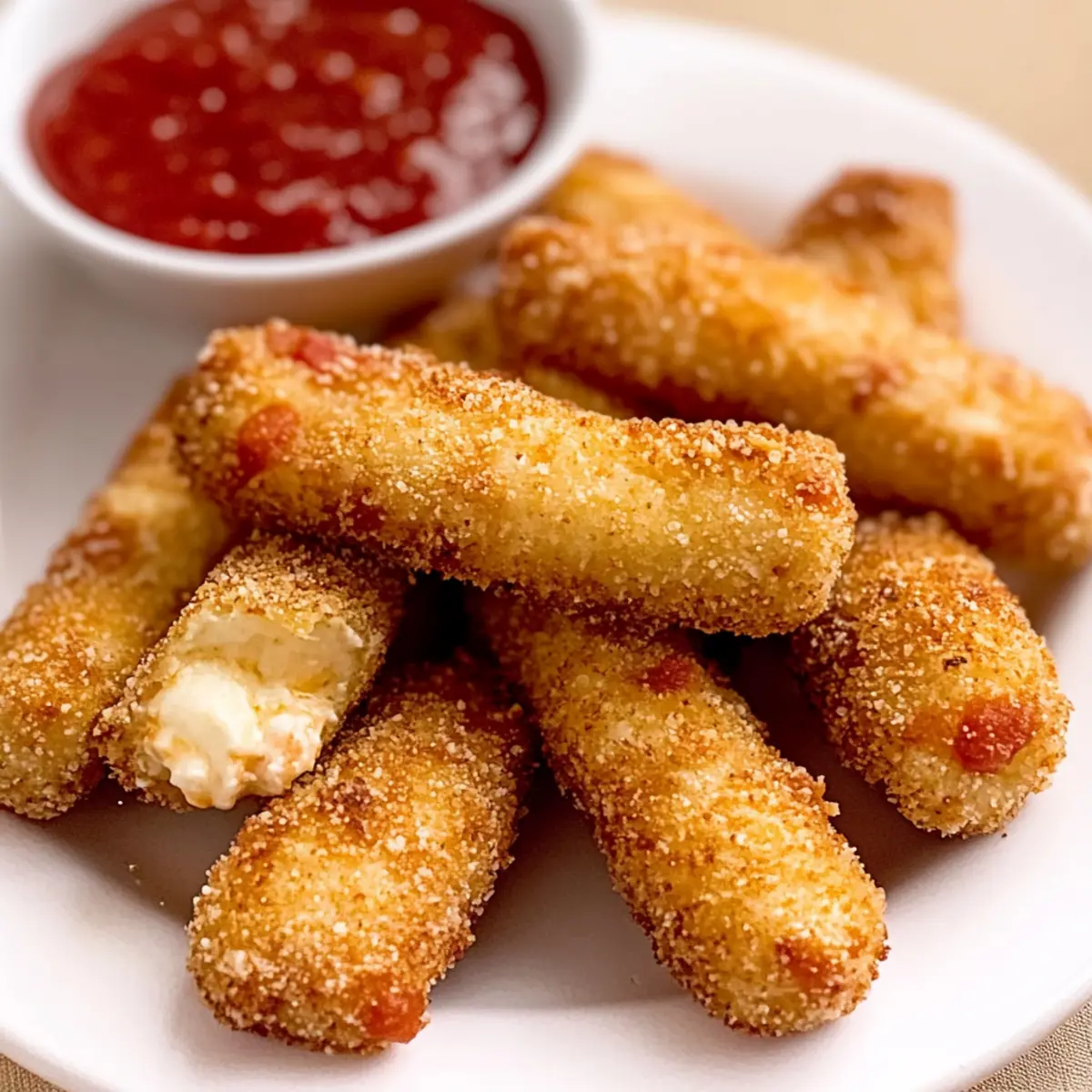 Irresistible Air Fryer Mozzarella Sticks: Healthier & Cheesy