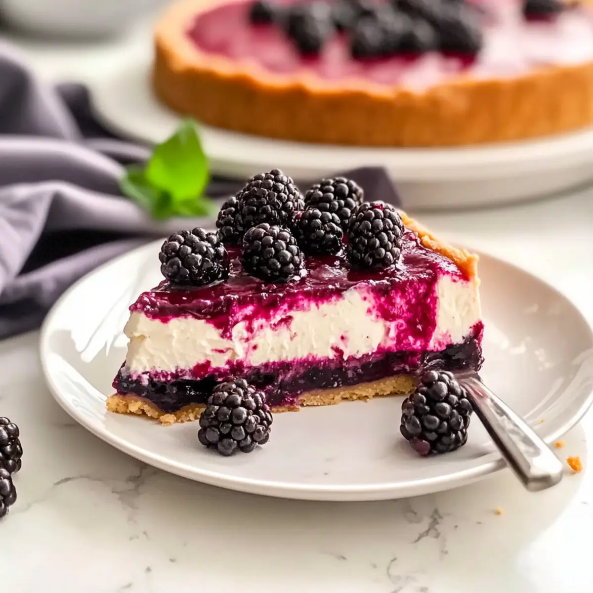 No Bake Blackberry Cheesecake: A Creamy Summer Delight