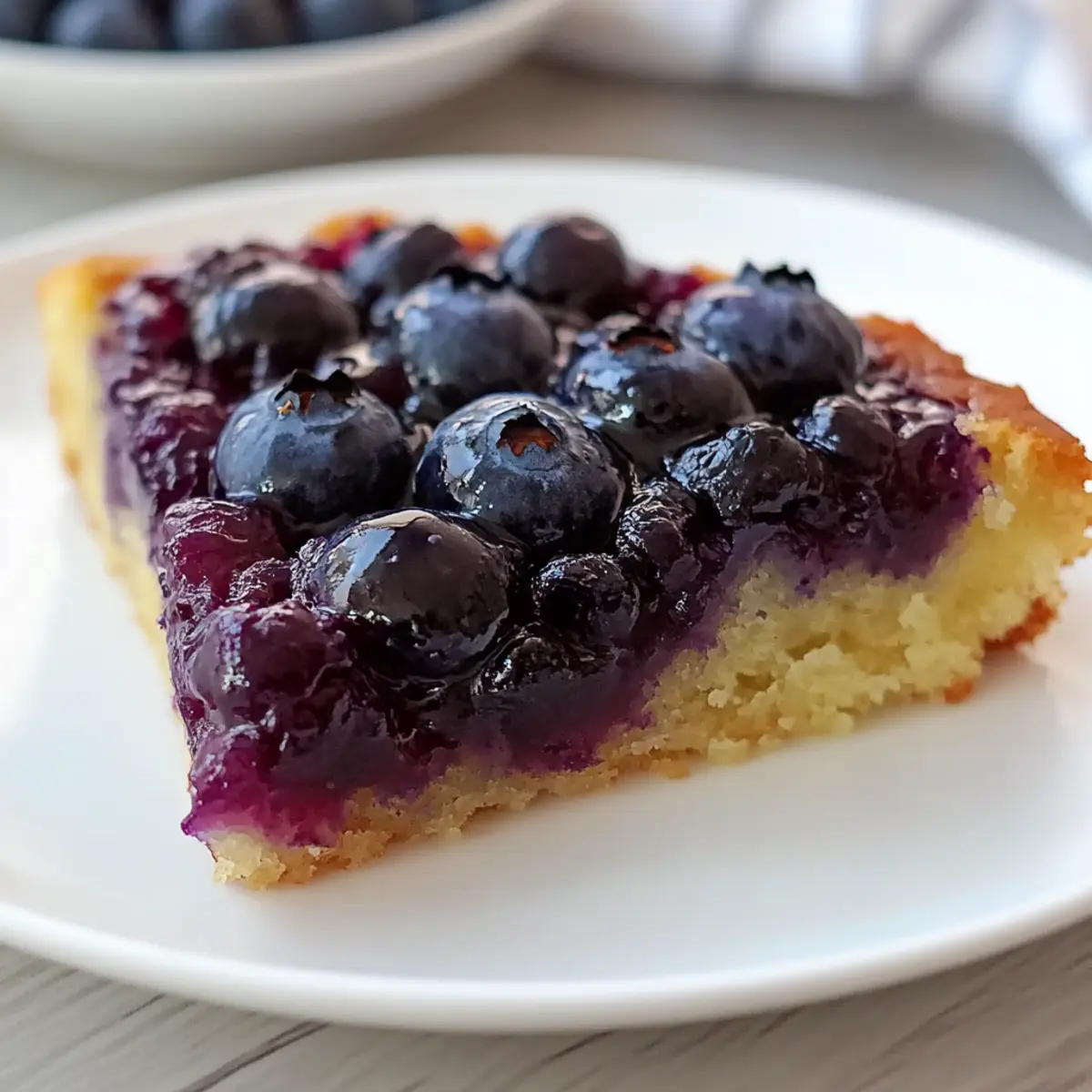 Delicious Homemade Blueberry Upside Down Cake in No Time
