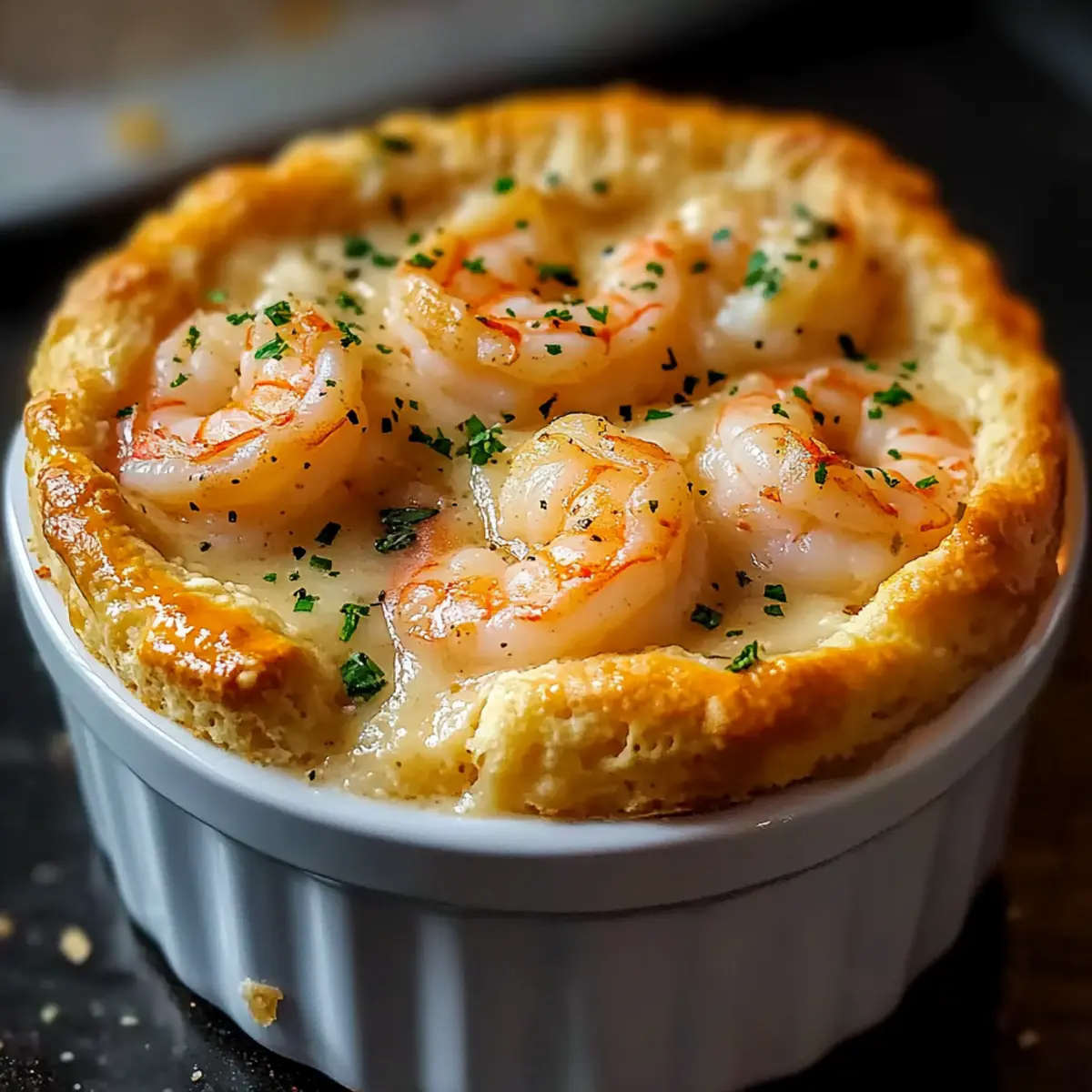 Shrimp & Lobster Cheddar Bay Biscuit Pot Pie for Cozy Nights