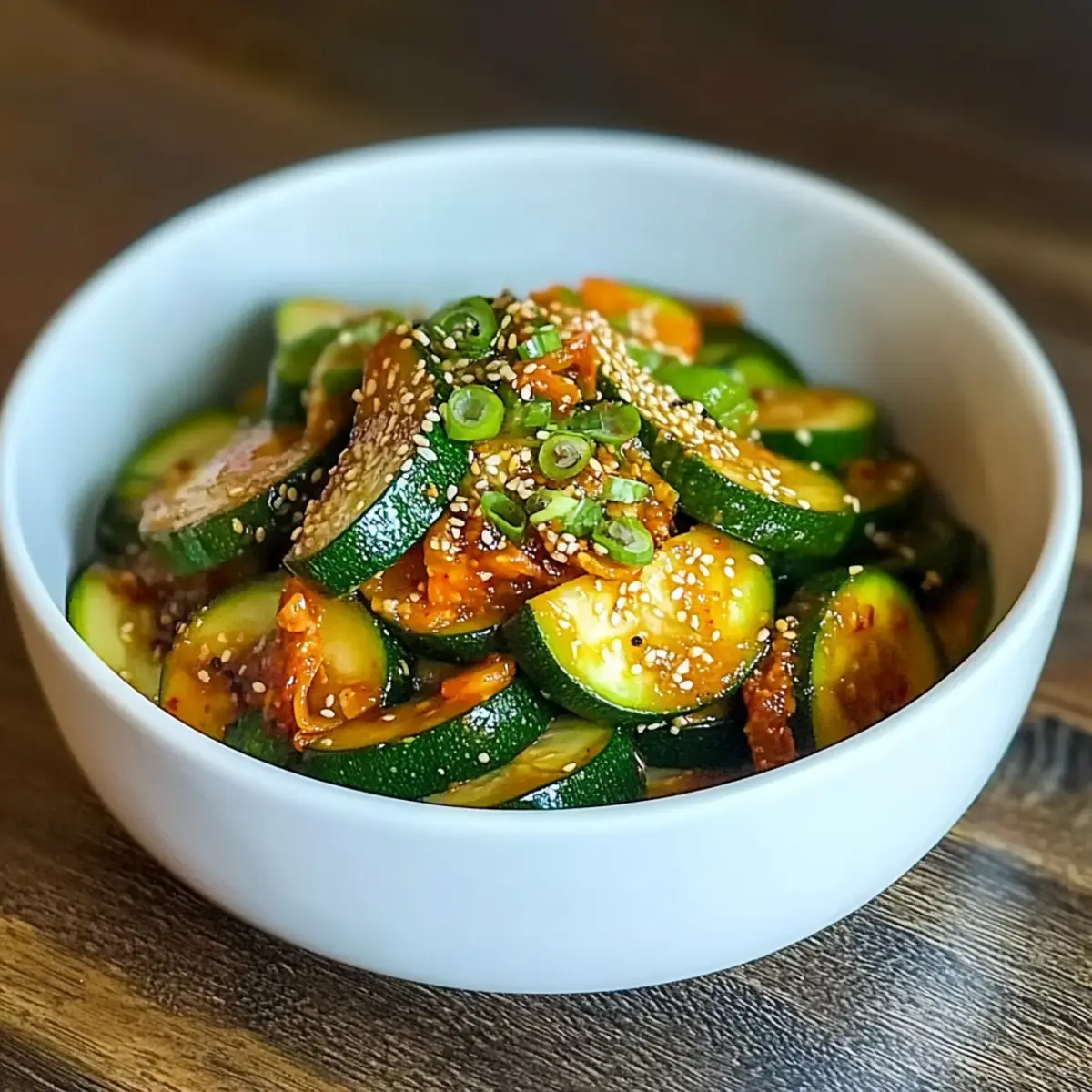 Savory Korean Zucchini Side Dish in Just 5 Minutes