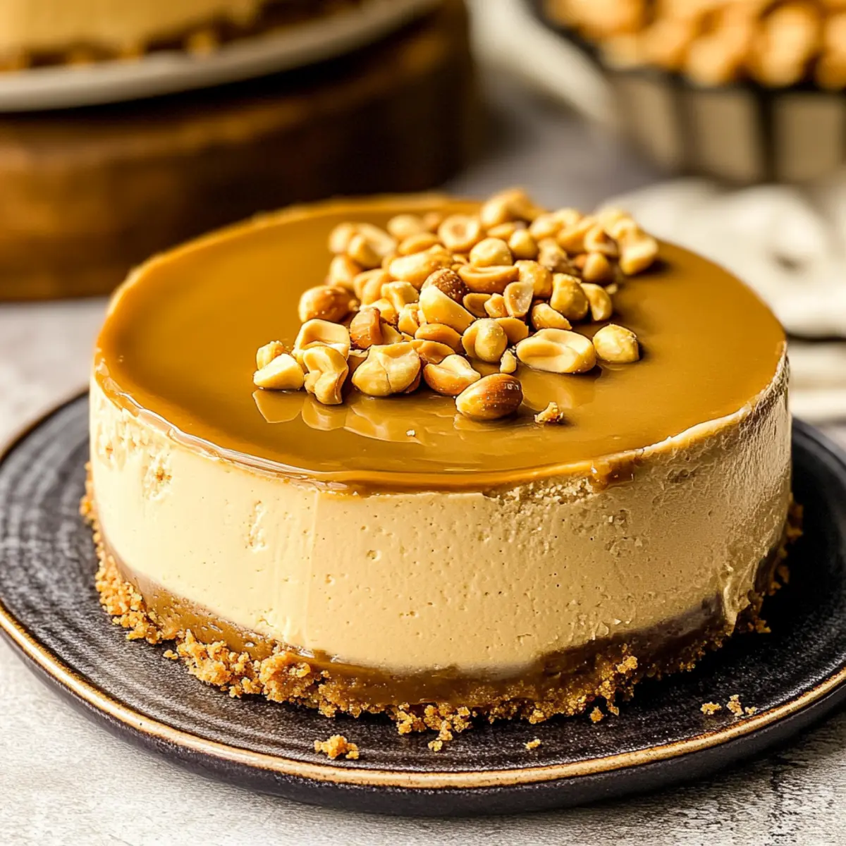 Creamy Peanut Butter Cheesecake You Can't Resist