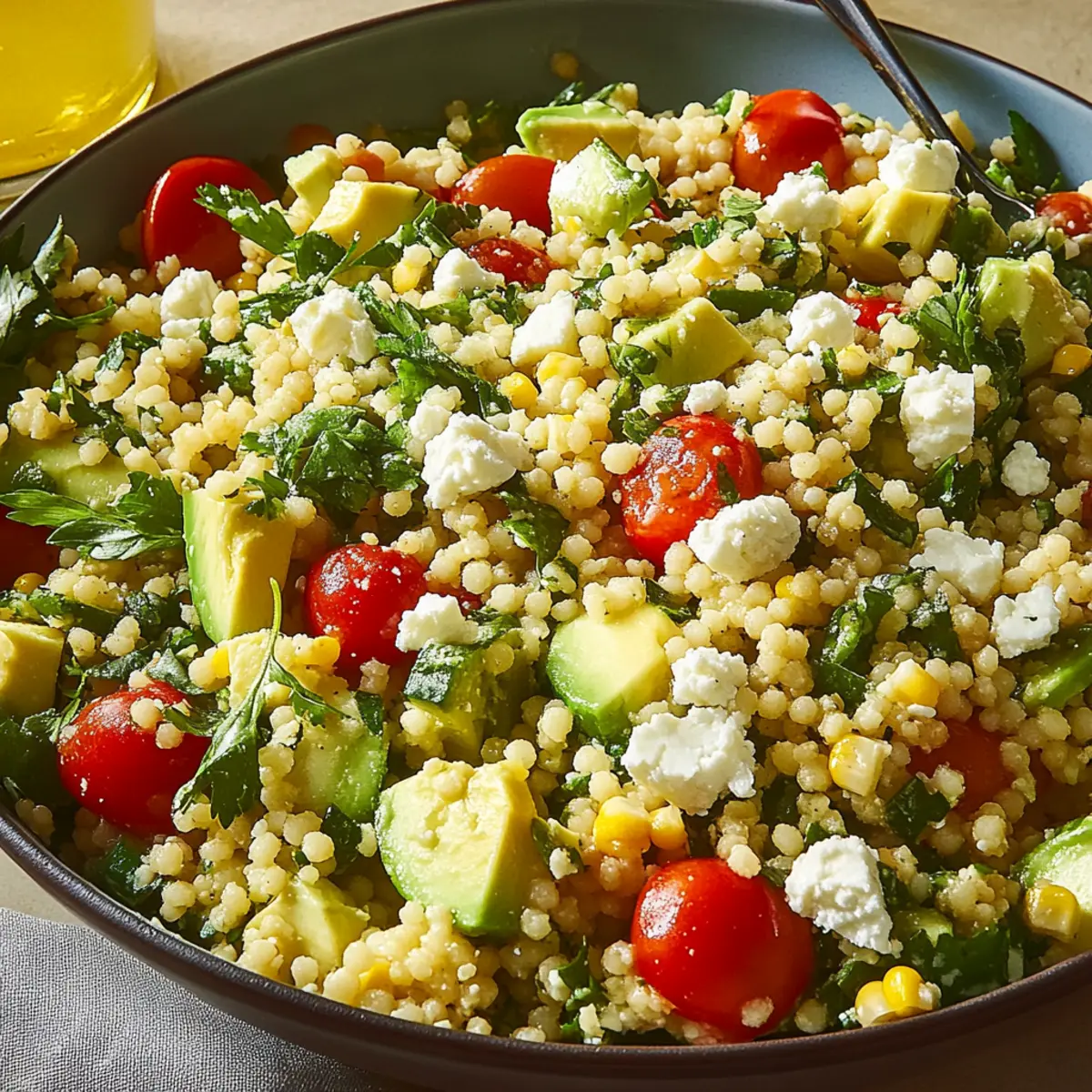 Zesty Summer Couscous Salad with Fresh Veggies and Flavor
