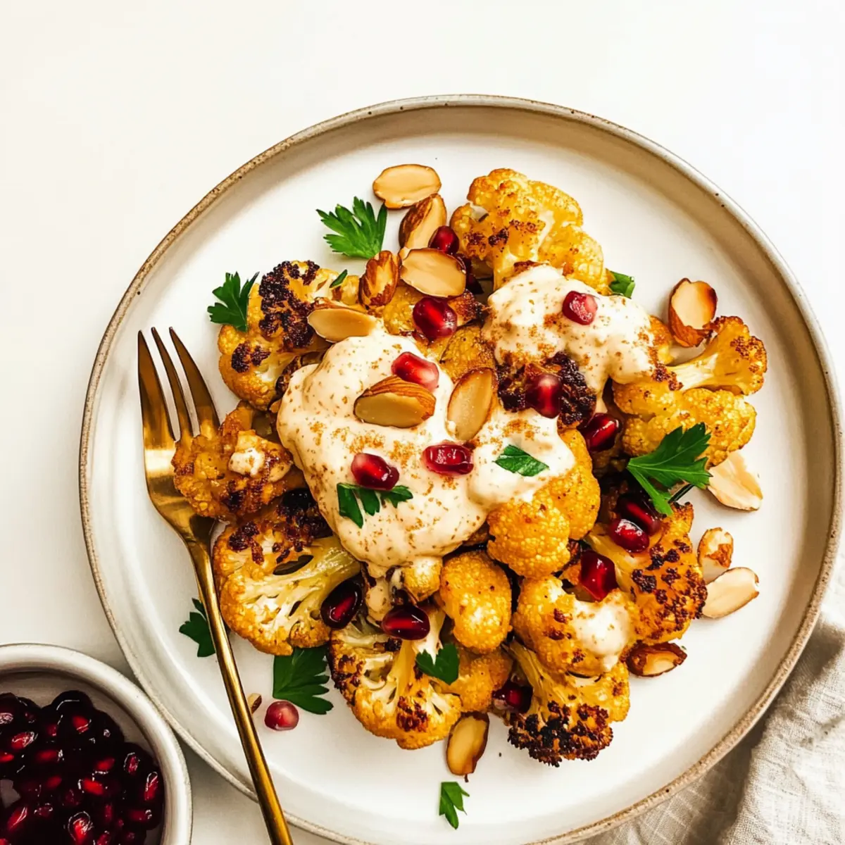 Mouthwatering Roasted Cauliflower With Tahini Sauce Recipe