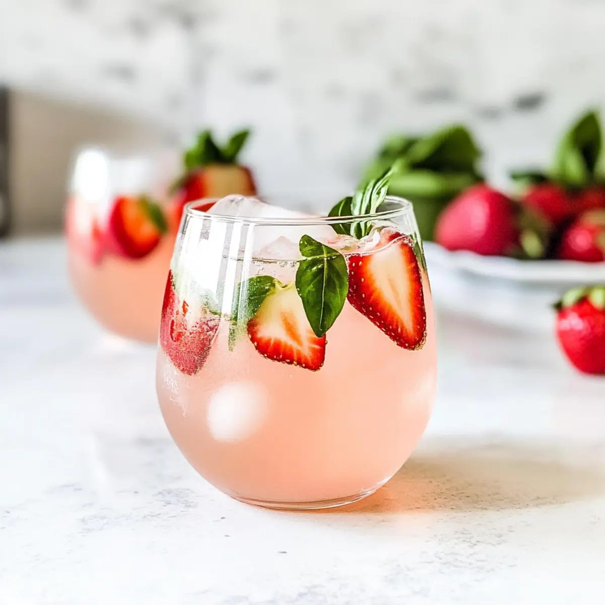 Deliciously Refreshing Healthy Strawberry Mocktail Spritzer Non Alcoholic