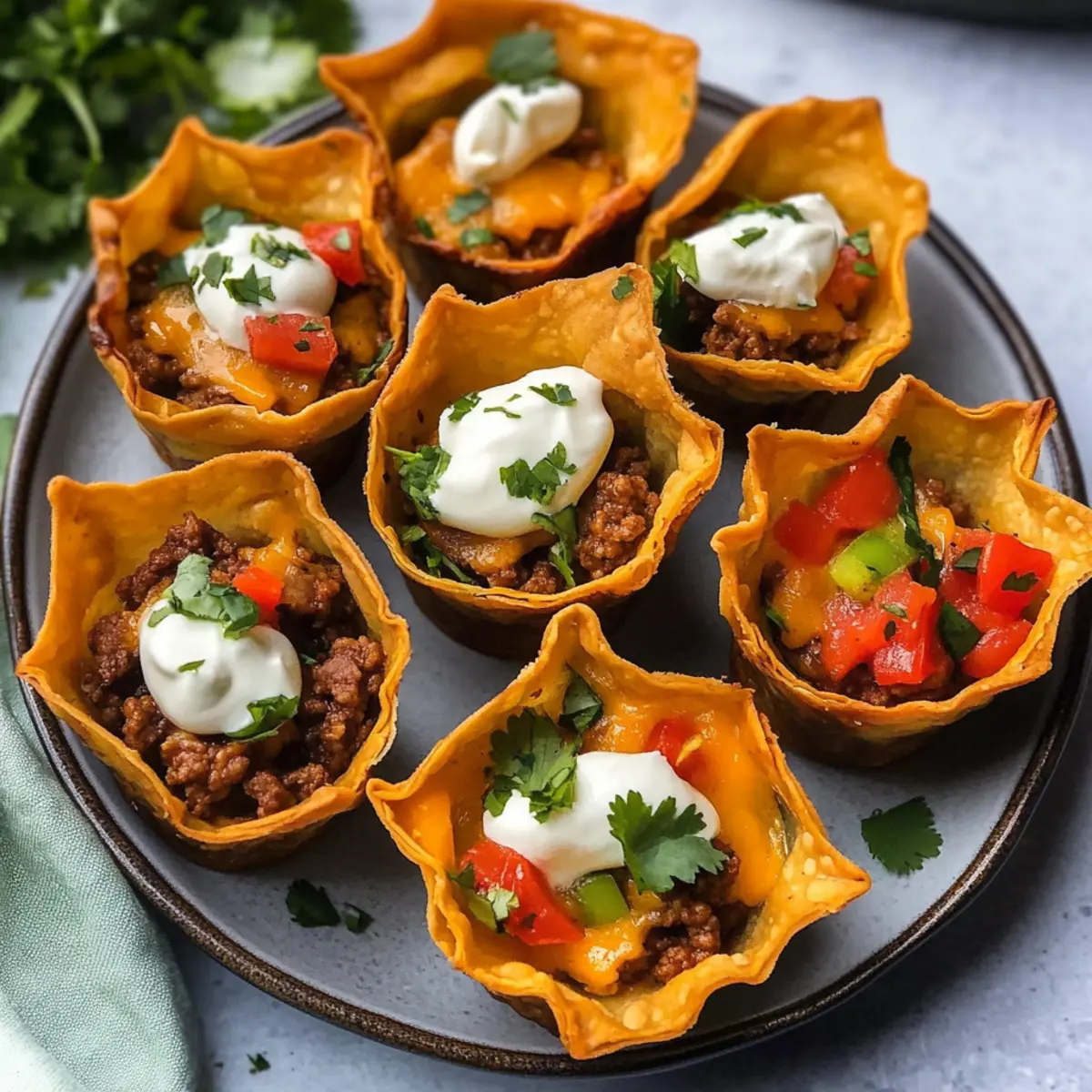 Crispy Taco Cups That Make Every Bite a Flavor Explosion