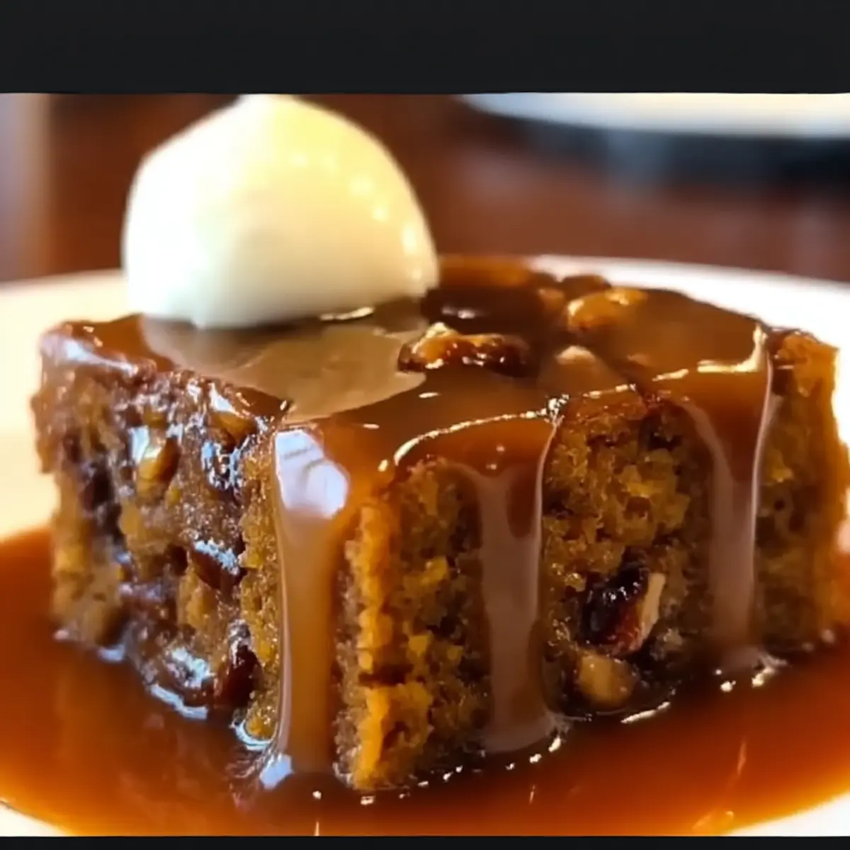 Irresistible Pumpkin Pudding Cake with Brown Sugar Caramel Sauce