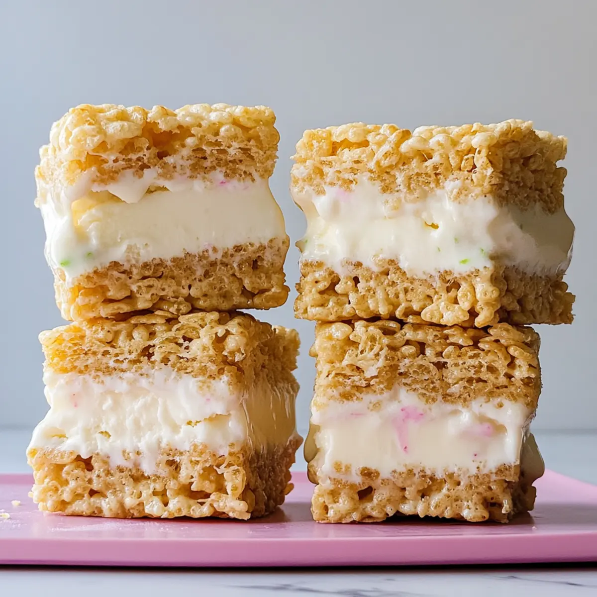 Irresistible Copycat Rice Krispies Treats Ice Cream Sandwiches