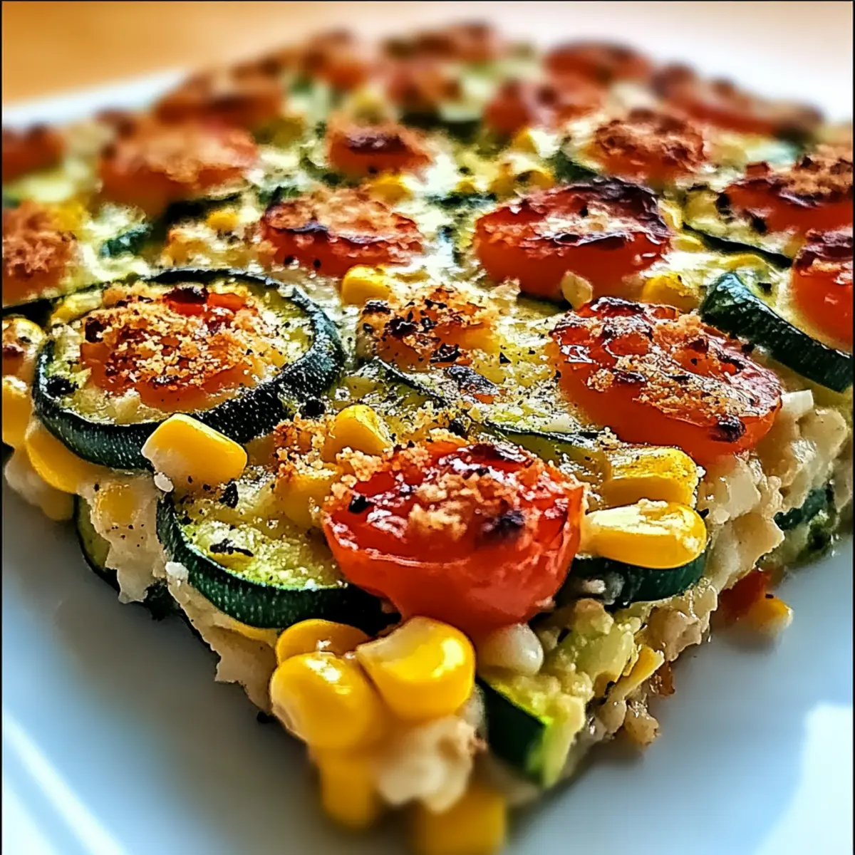 Cheesy Zucchini Corn Tomato Bake: A Comforting Summer Treat