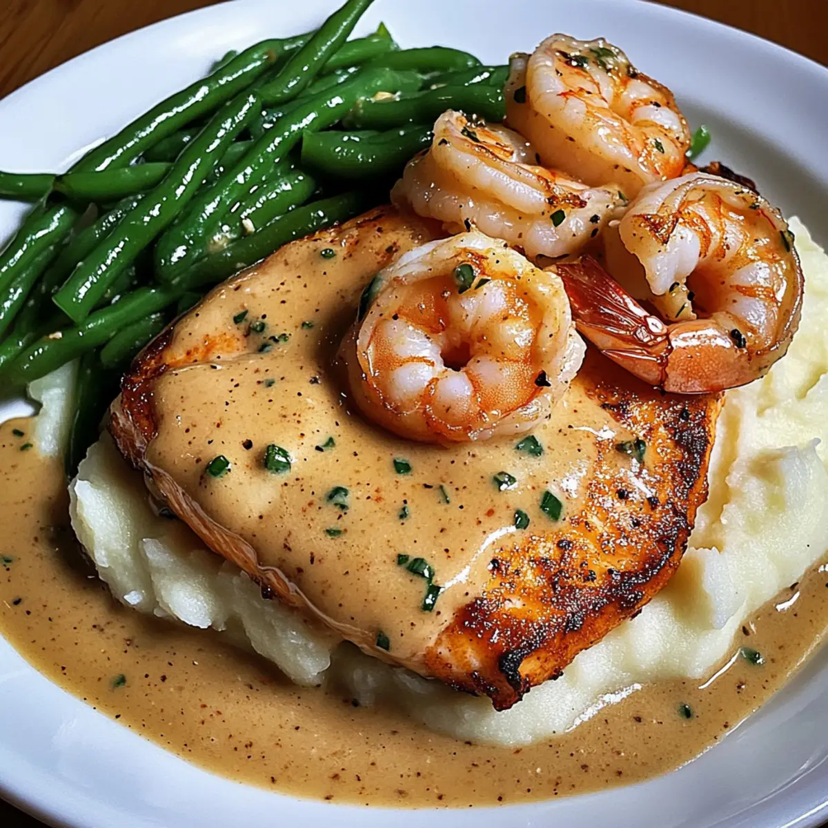 Cajun Shrimp and Salmon with Garlic Cream Sauce for Cozy Dinners